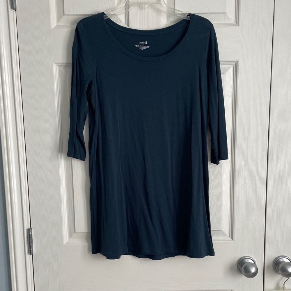 J. Jill Dark Teal Tunic Top